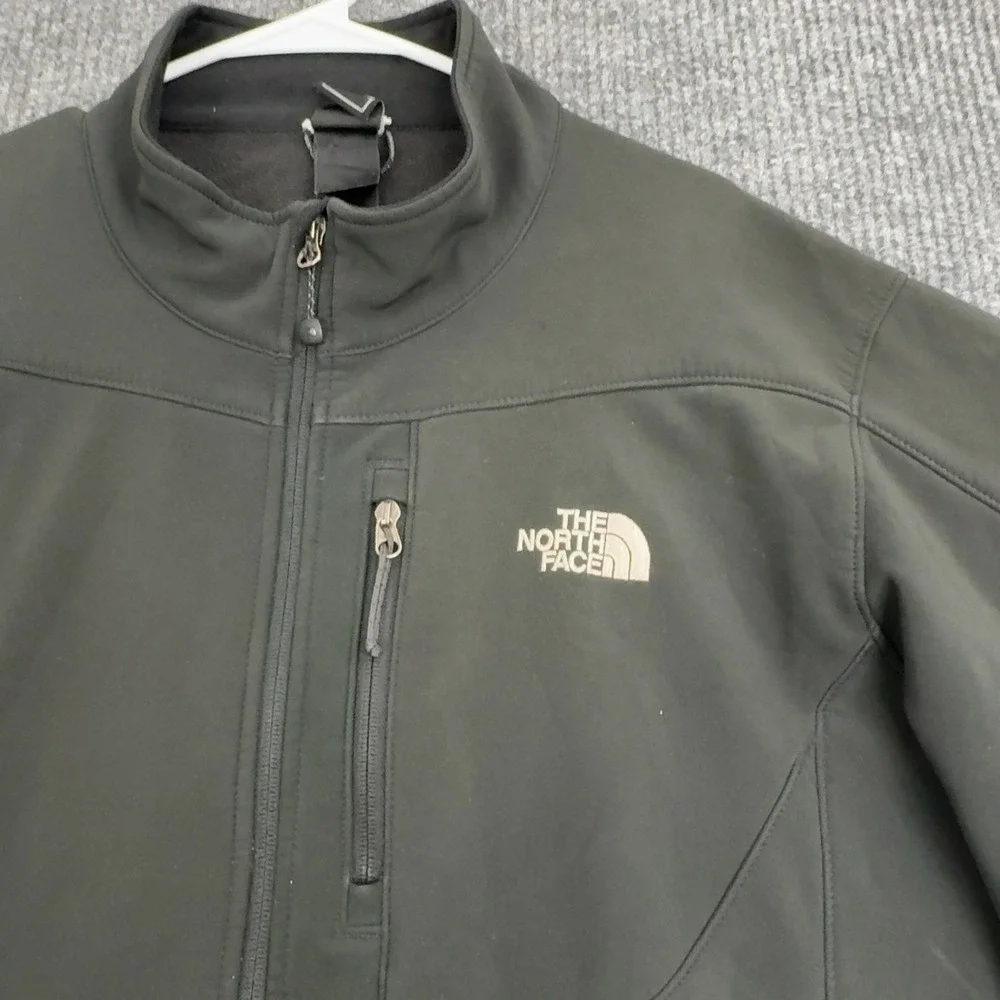 The‎ North Face Softshell Jacket Mens 2XL Black Apex Bionic Full Zip Windproof
